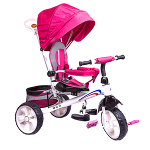 سه چرخه کودک سایز 12 سرخابی best Baby مدل تیتان Titan Tricycle -اسباب بازی